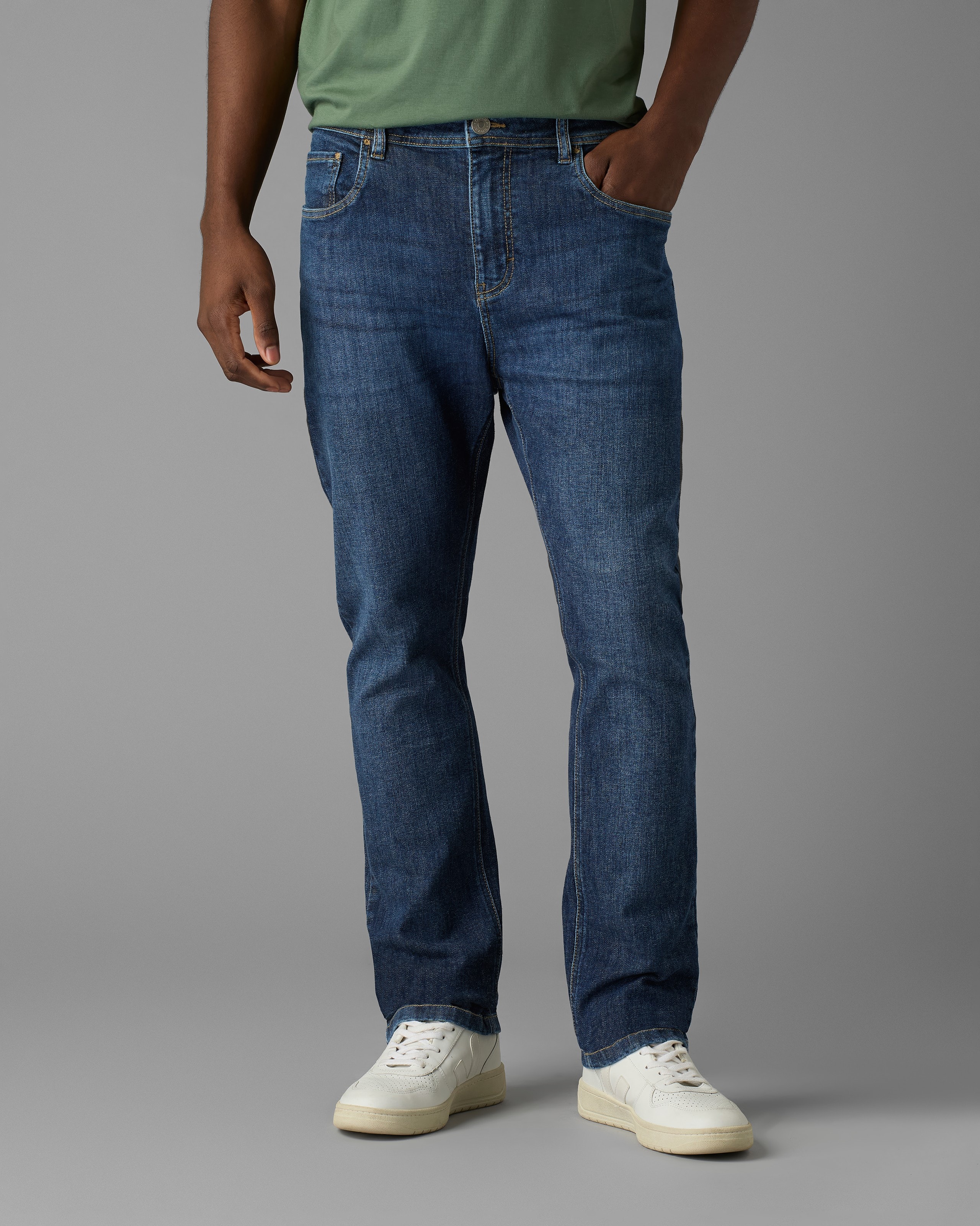 Calça Beta Jeans Slim Lavagem Média