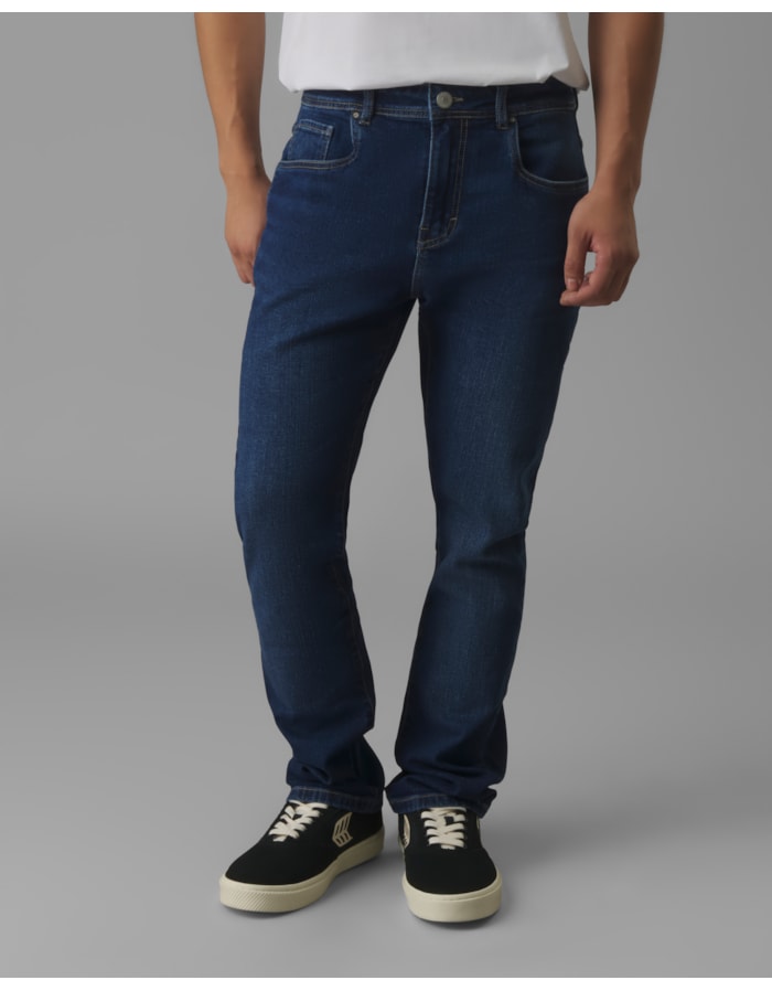 Calça beta jeans slim média-azul-36