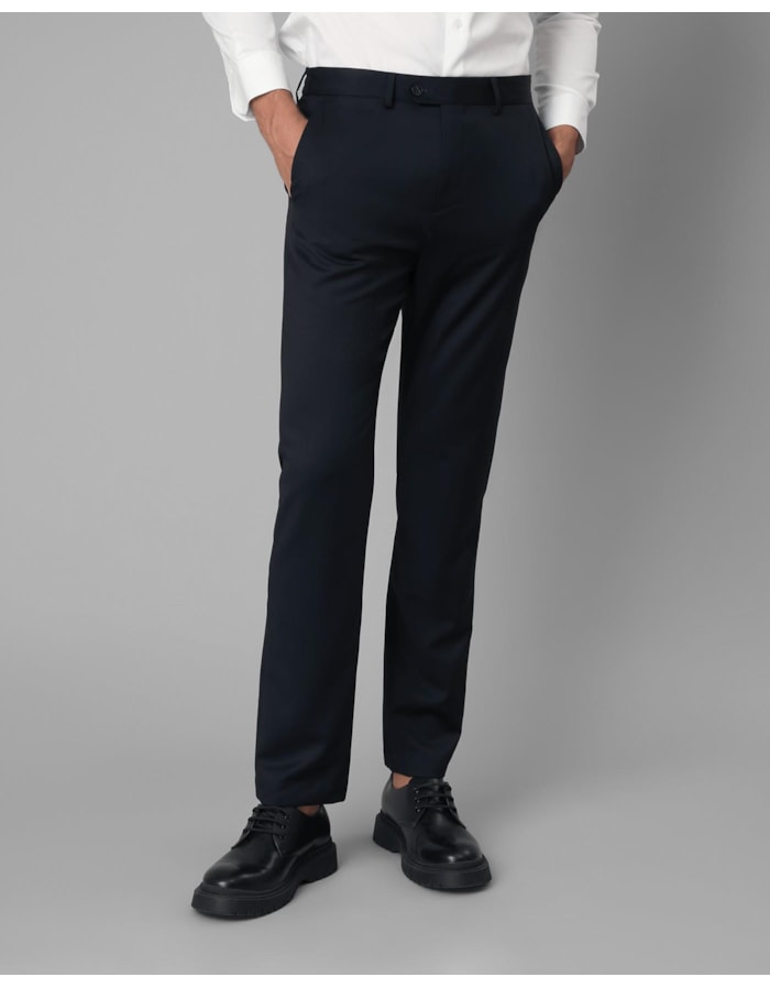 Calça chino lã cós meio elástico-azul-36