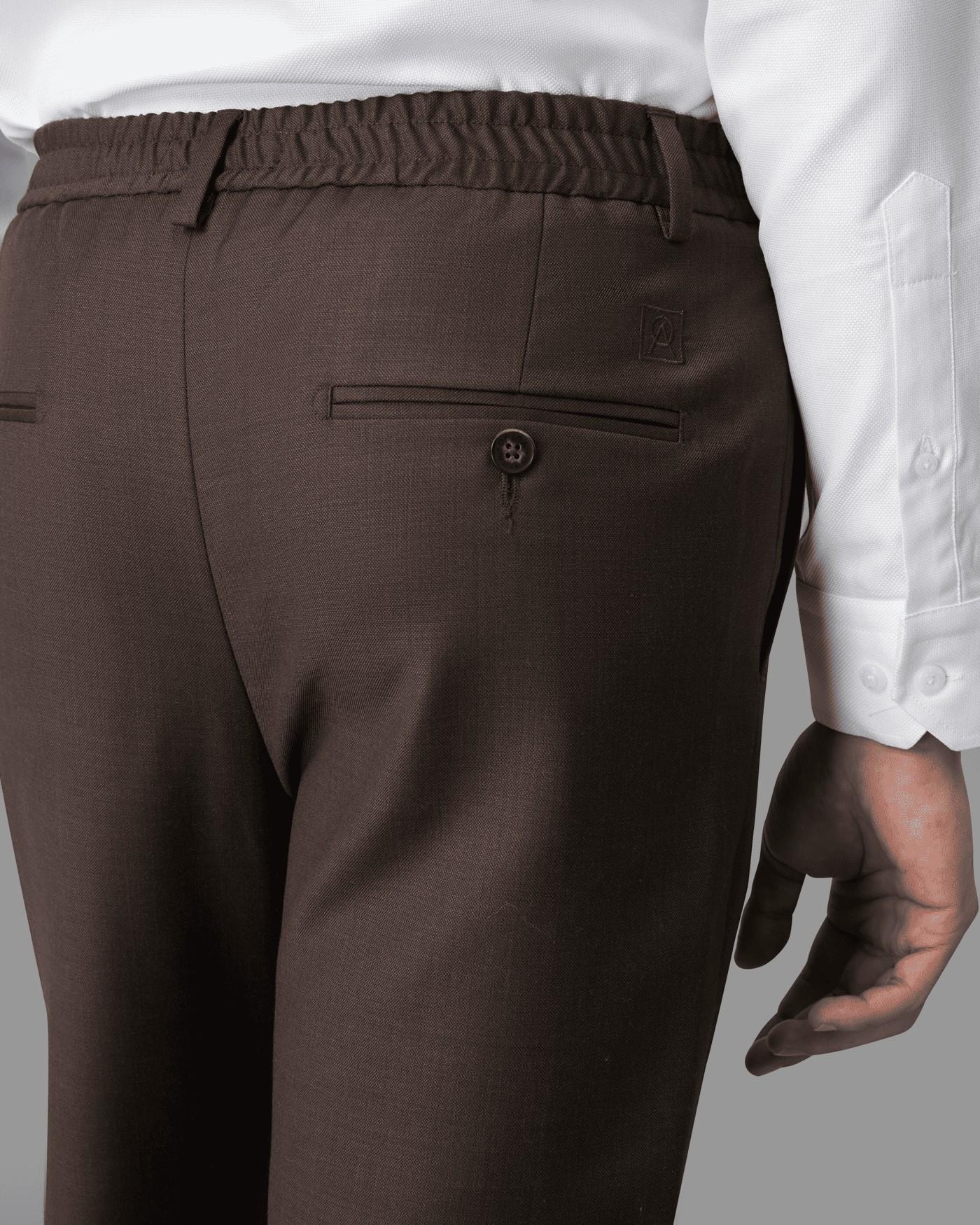 Calça Chino Lã Cós Meio Elástico