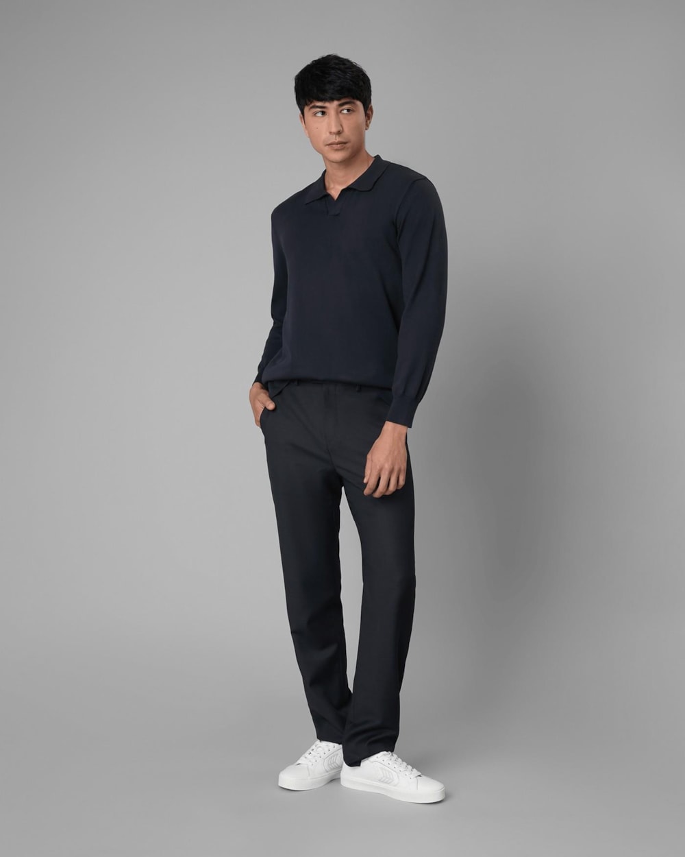 Calça Chino Lã Cós Meio Elástico