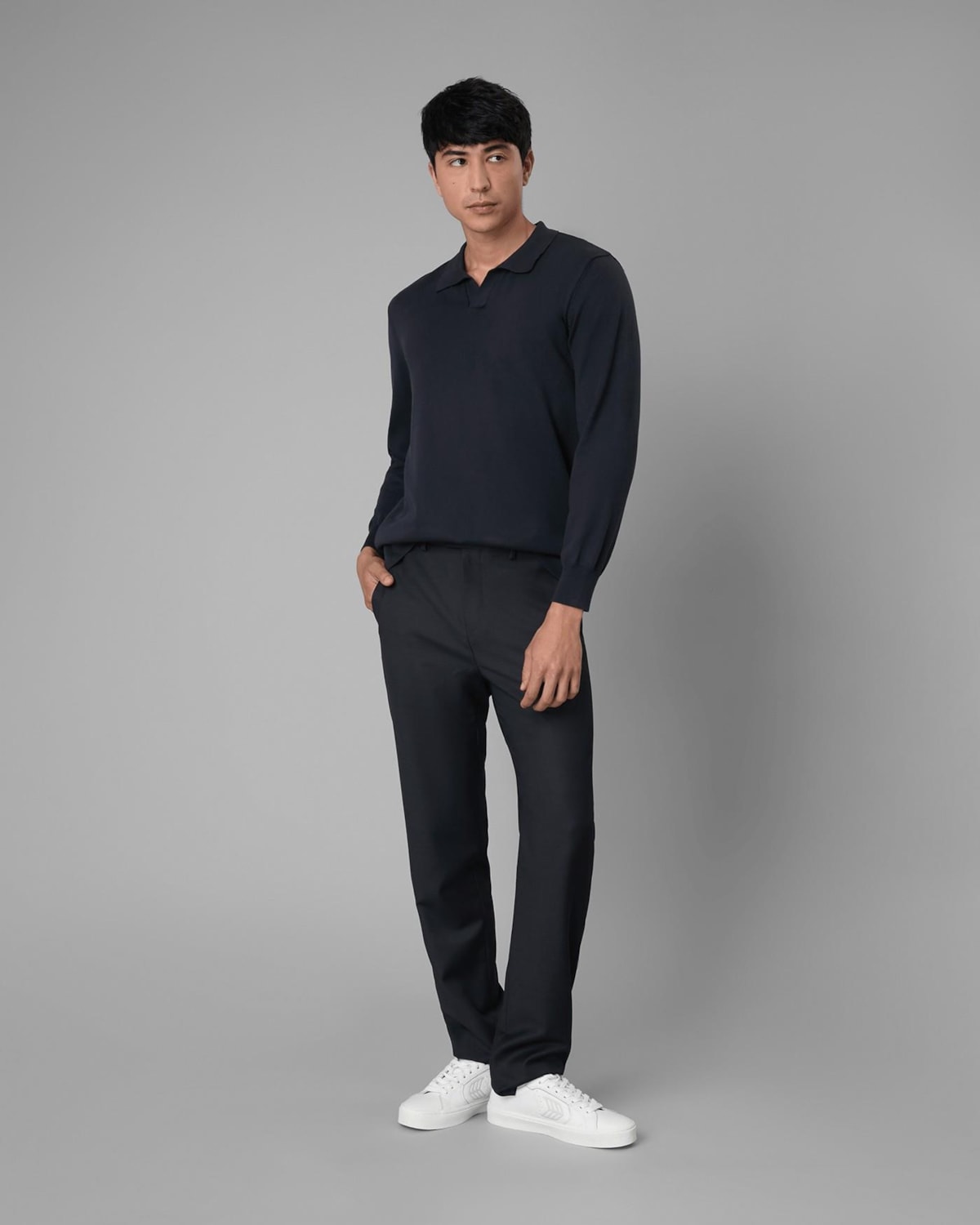 Calça Chino Lã Cós Meio Elástico