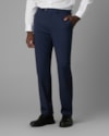 Calça chino lã fria com elastano-azul-38