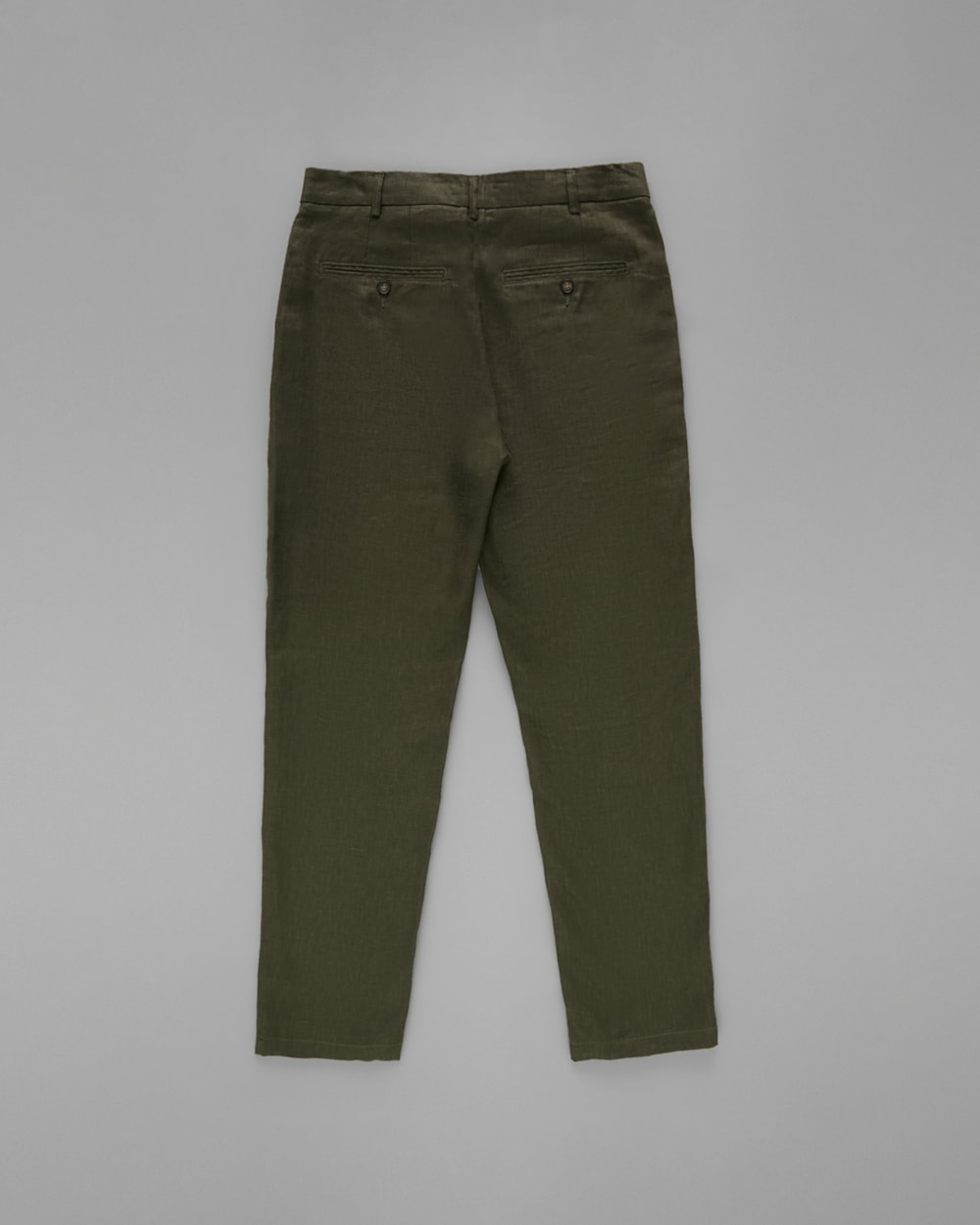 Calça Chino Linho Verde Oliva