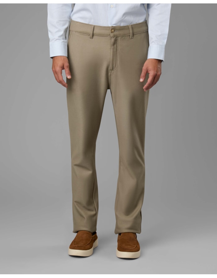 Calça chino malha sarja-bege-36