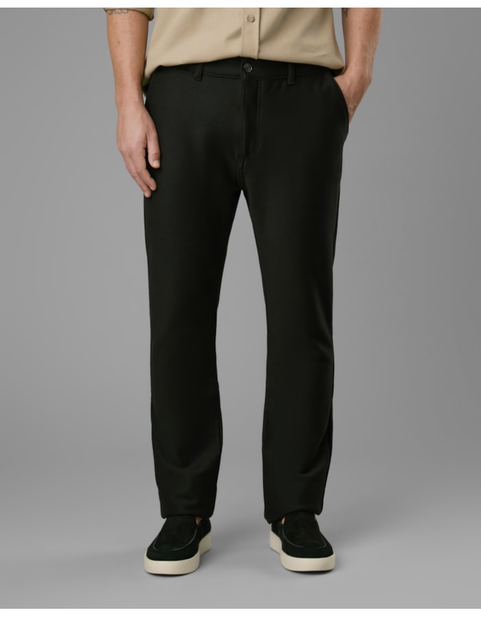 Calça chino malha sarja-preto-36