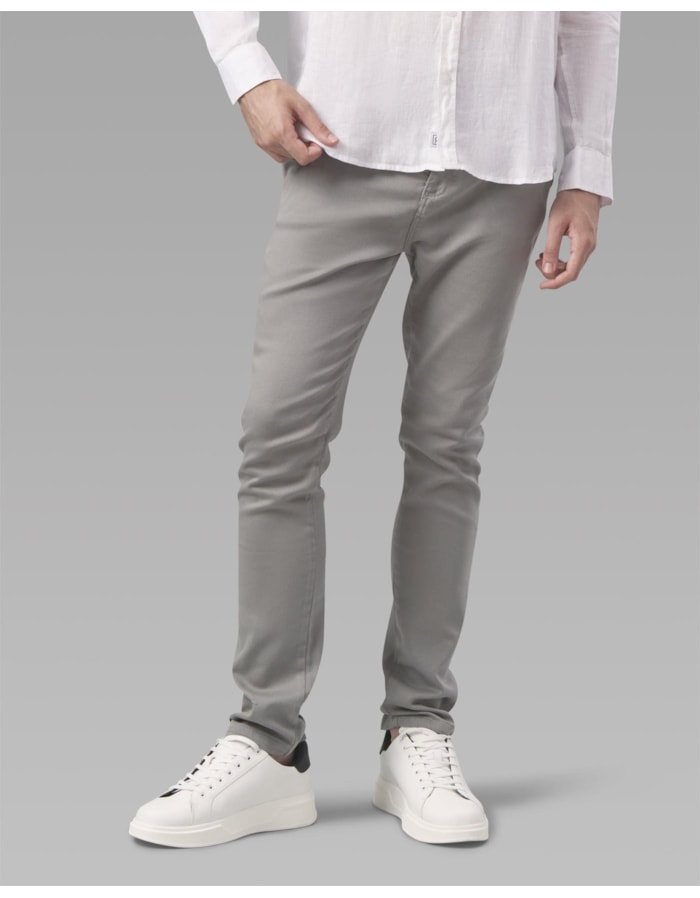 Calça chino sarja moletom-cinza-36