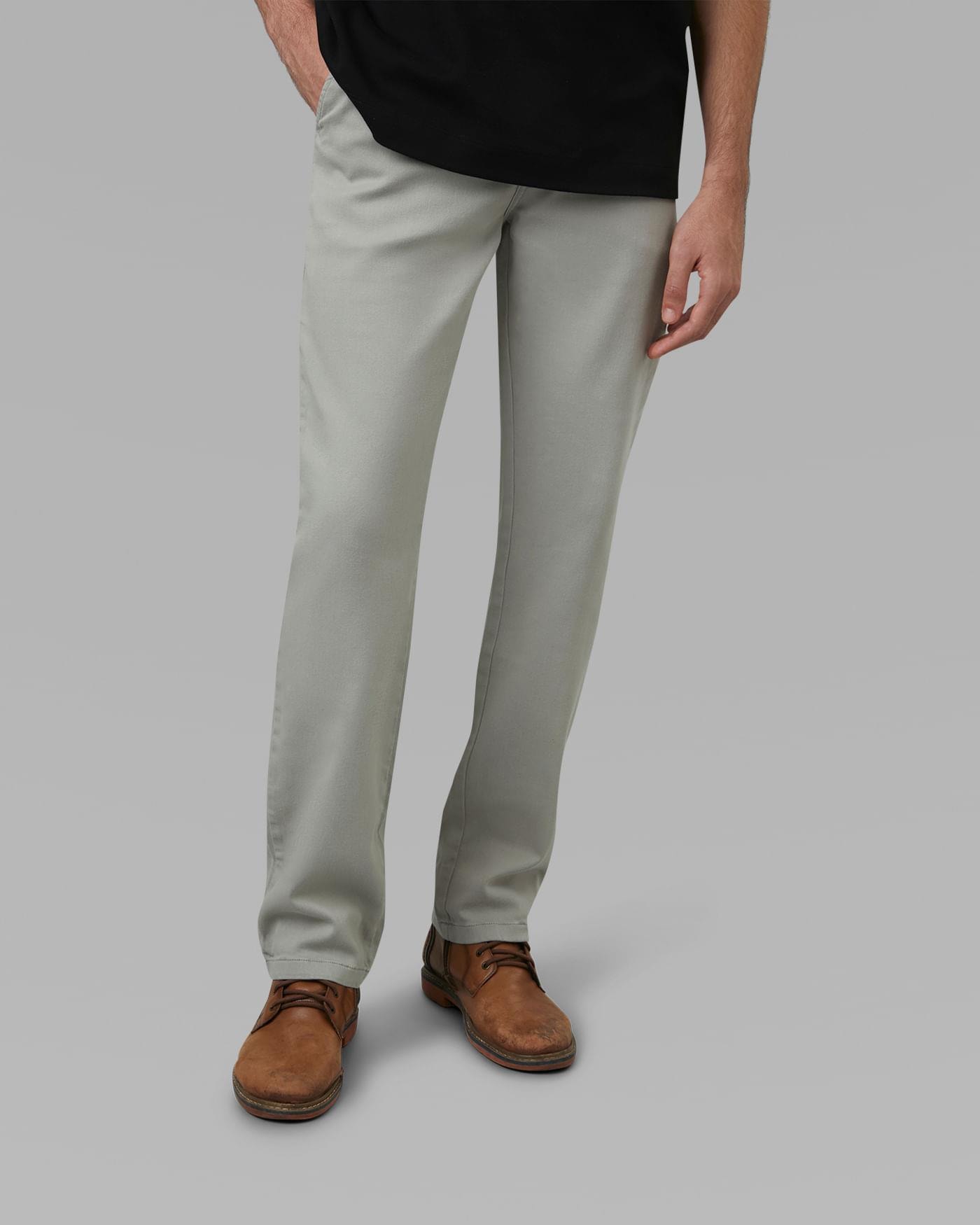 Calça Chino Sarja Moletom Reta