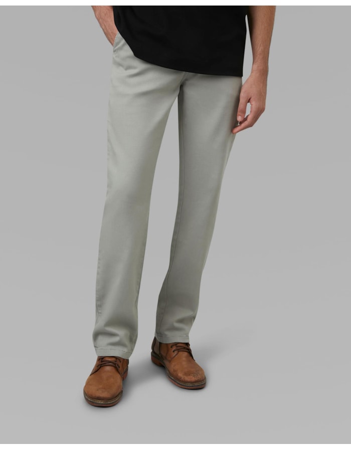 Calça chino sarja moletom reta-cinza-36