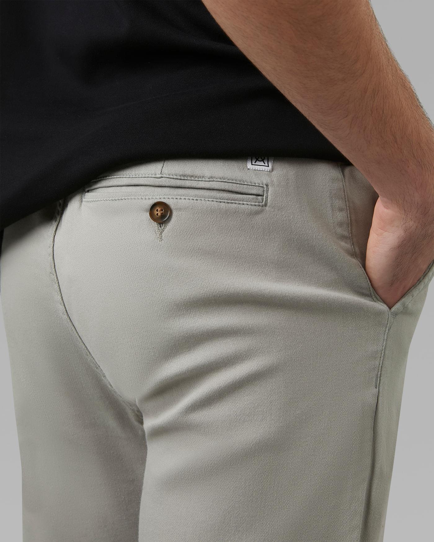 Calça Chino Sarja Moletom Reta