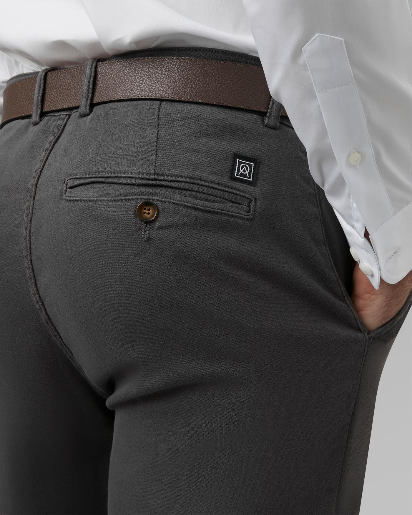 Calça Chino Sarja Moletom Reta