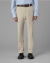 Calça chino sarja reta-bege-42
