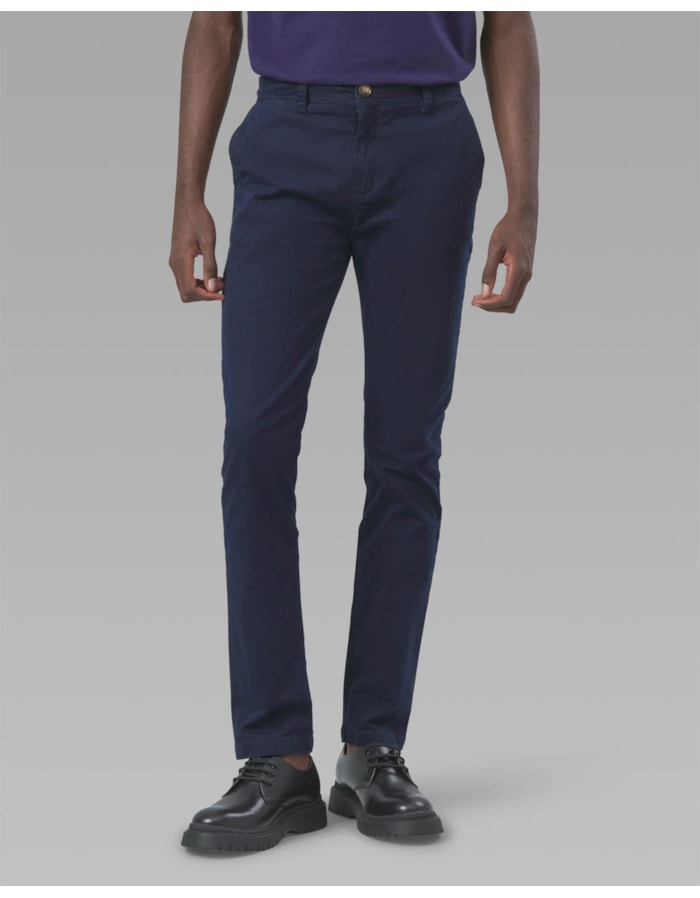 Calça chino slim-azul-40