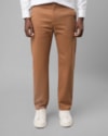 Calça chino social algodão egípcio-marrom-38