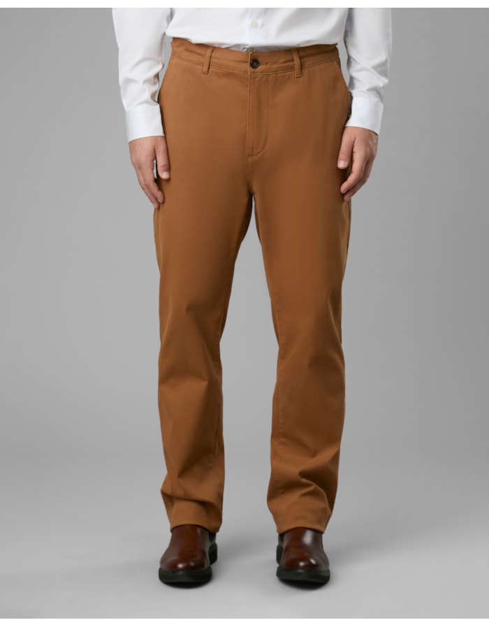 Calça chino textura reta-camelo-36