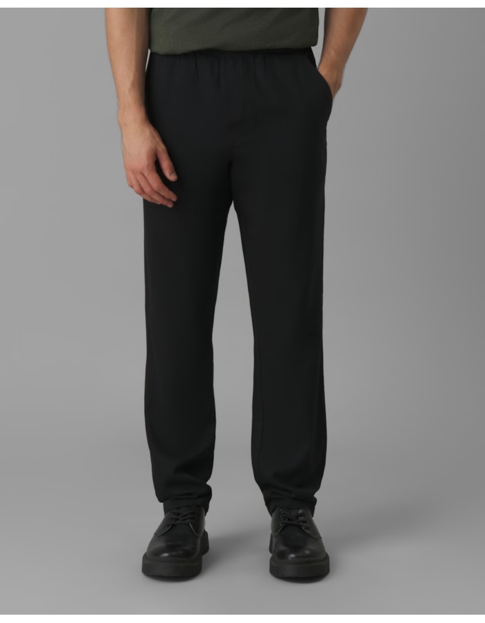 Calça linho cós elástico-preto-g