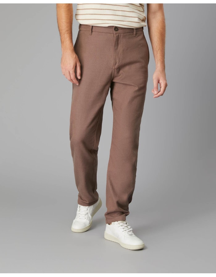 Calça modal e linho-marrom-40