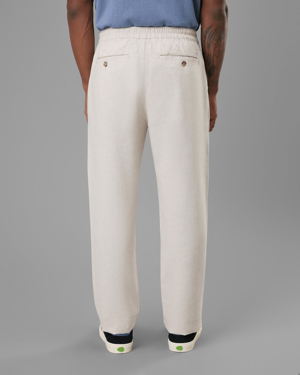 Calça Pregas Modal e Linho Meio Elástico