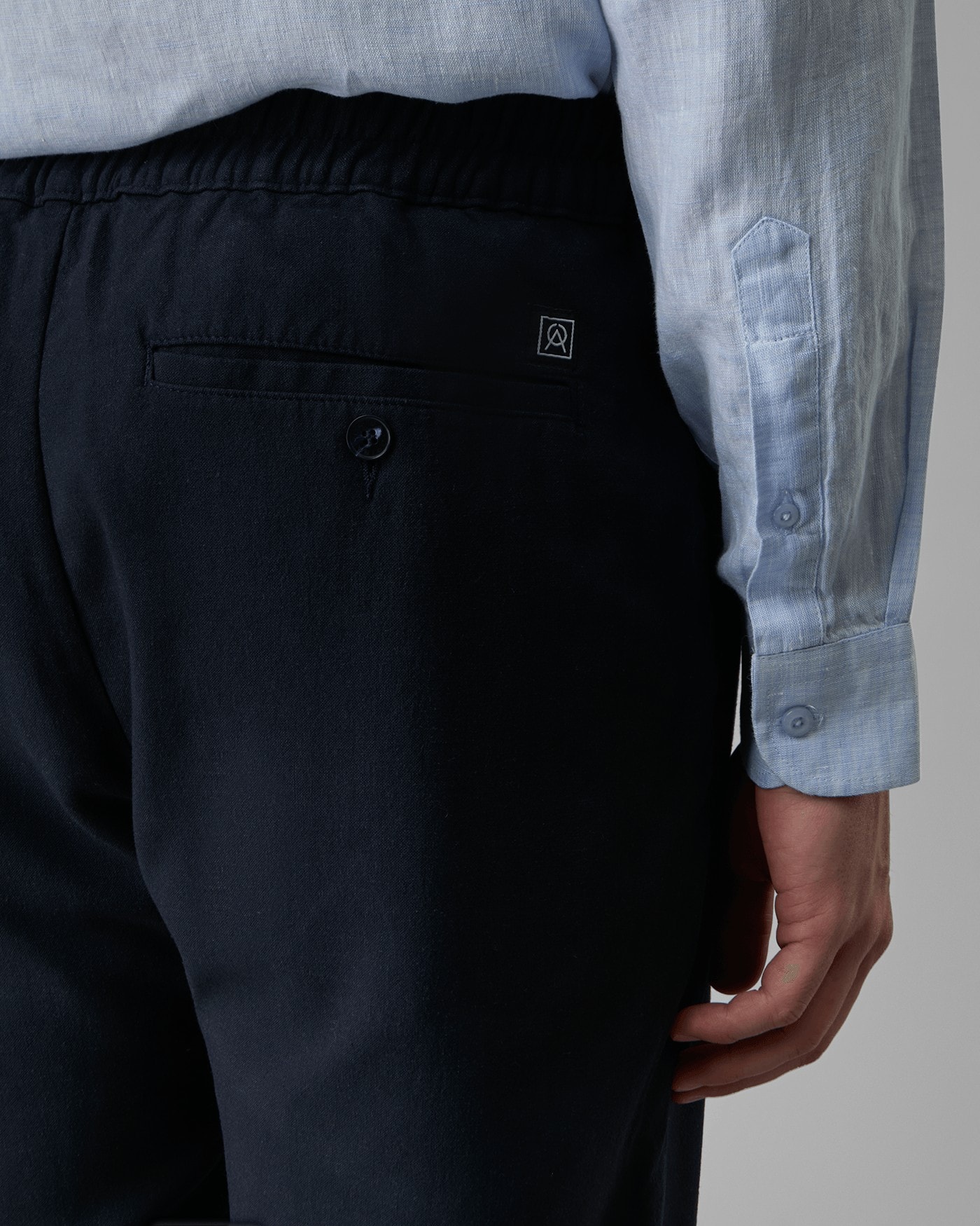 Calça Pregas Modal e Linho Meio Elástico