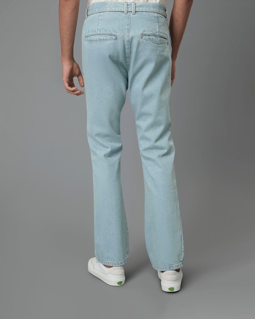 Calça Reta com Cinto Algodão Regenerativo
