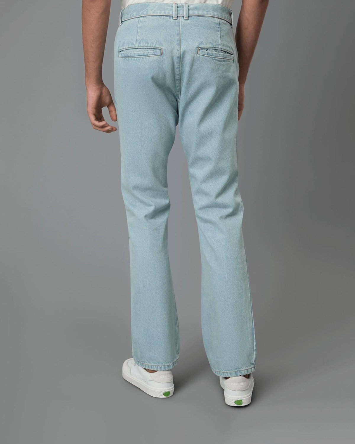 Calça Reta com Cinto Algodão Regenerativo