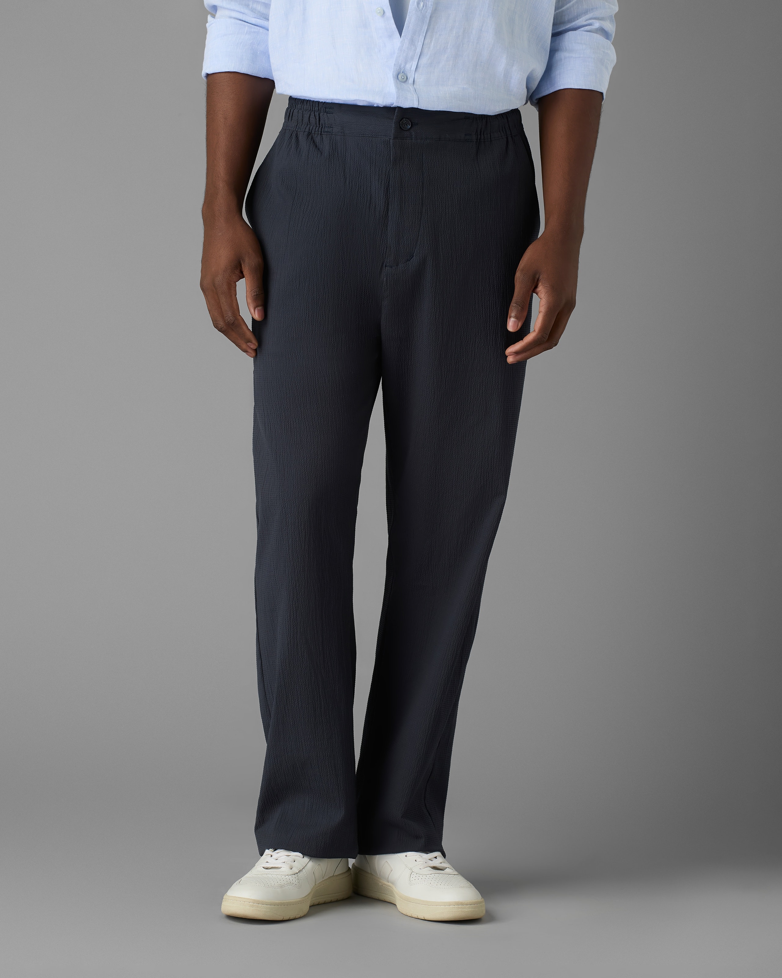 Calça Textura com Elástico