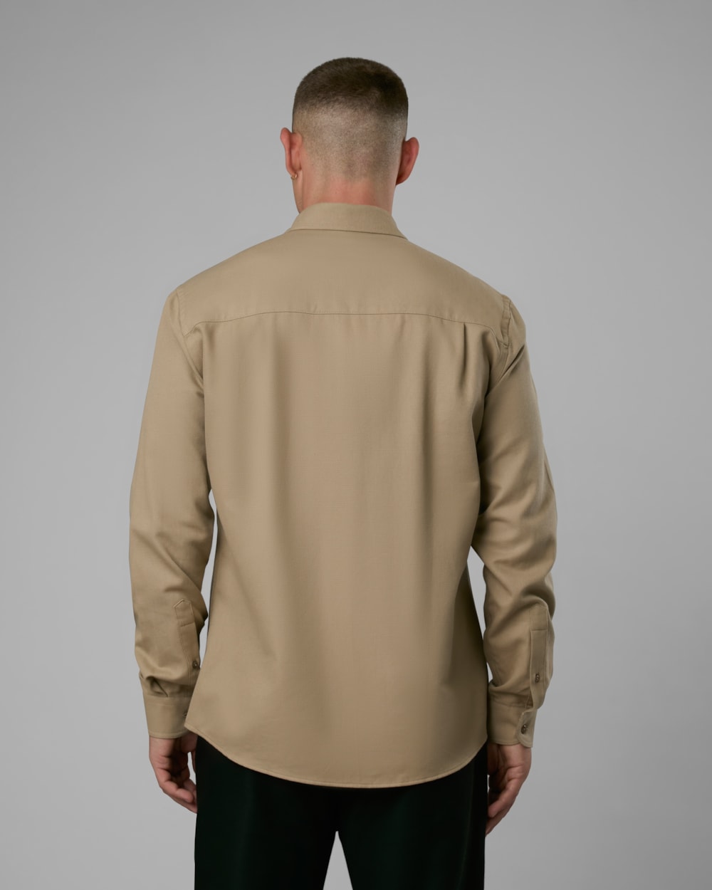 Camisa Algodão e Linho com 2 Bolsos