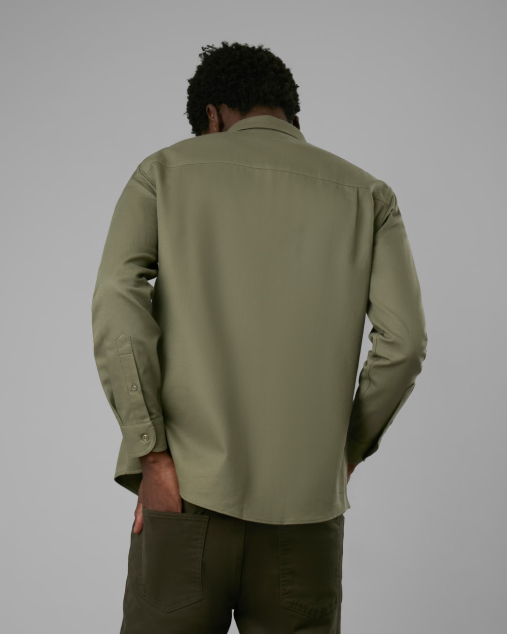 Camisa Algodão e Linho com 2 Bolsos