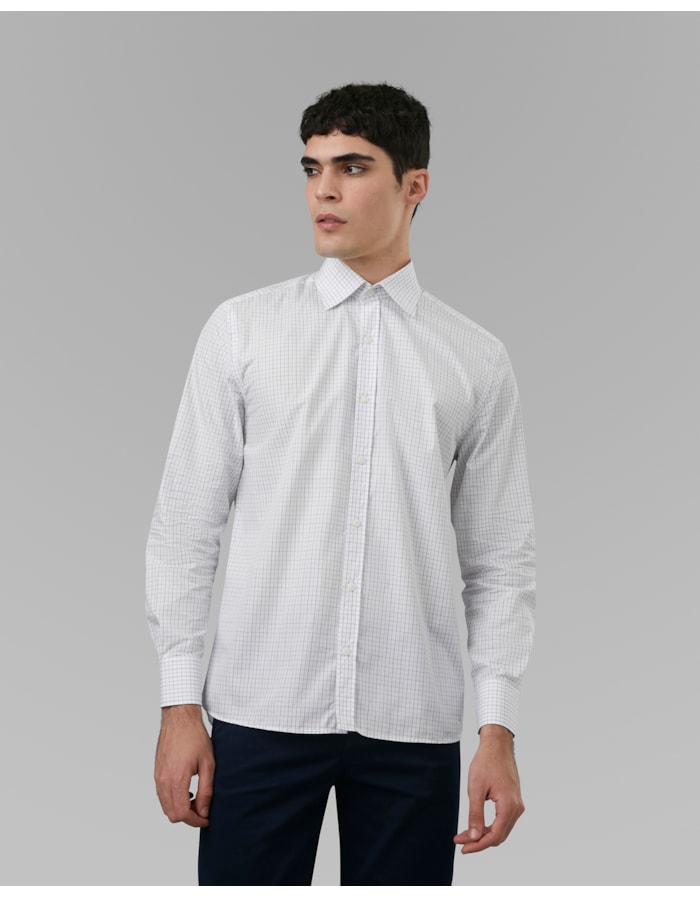 Camisa algodão egípcio-xadrez-pp