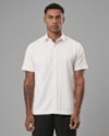 Camisa algodão reciclado manga curta-off white-m