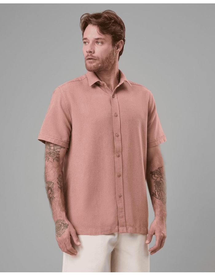 Camisa Algodão Reciclado Manga Curta