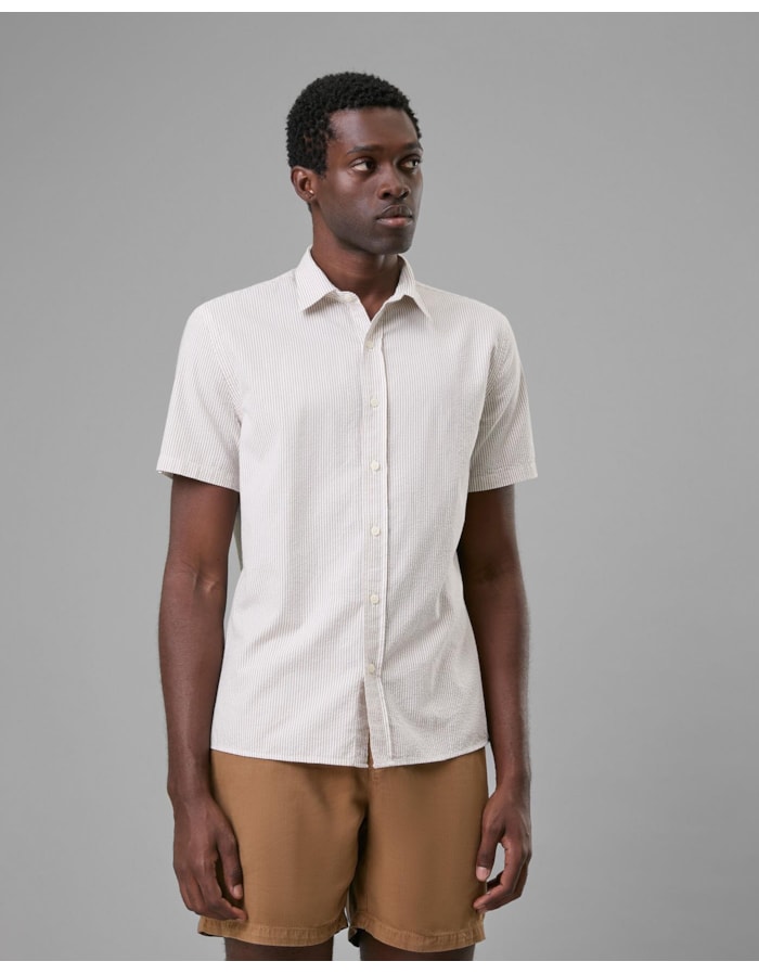 Camisa Ana Ruga Manga Curta