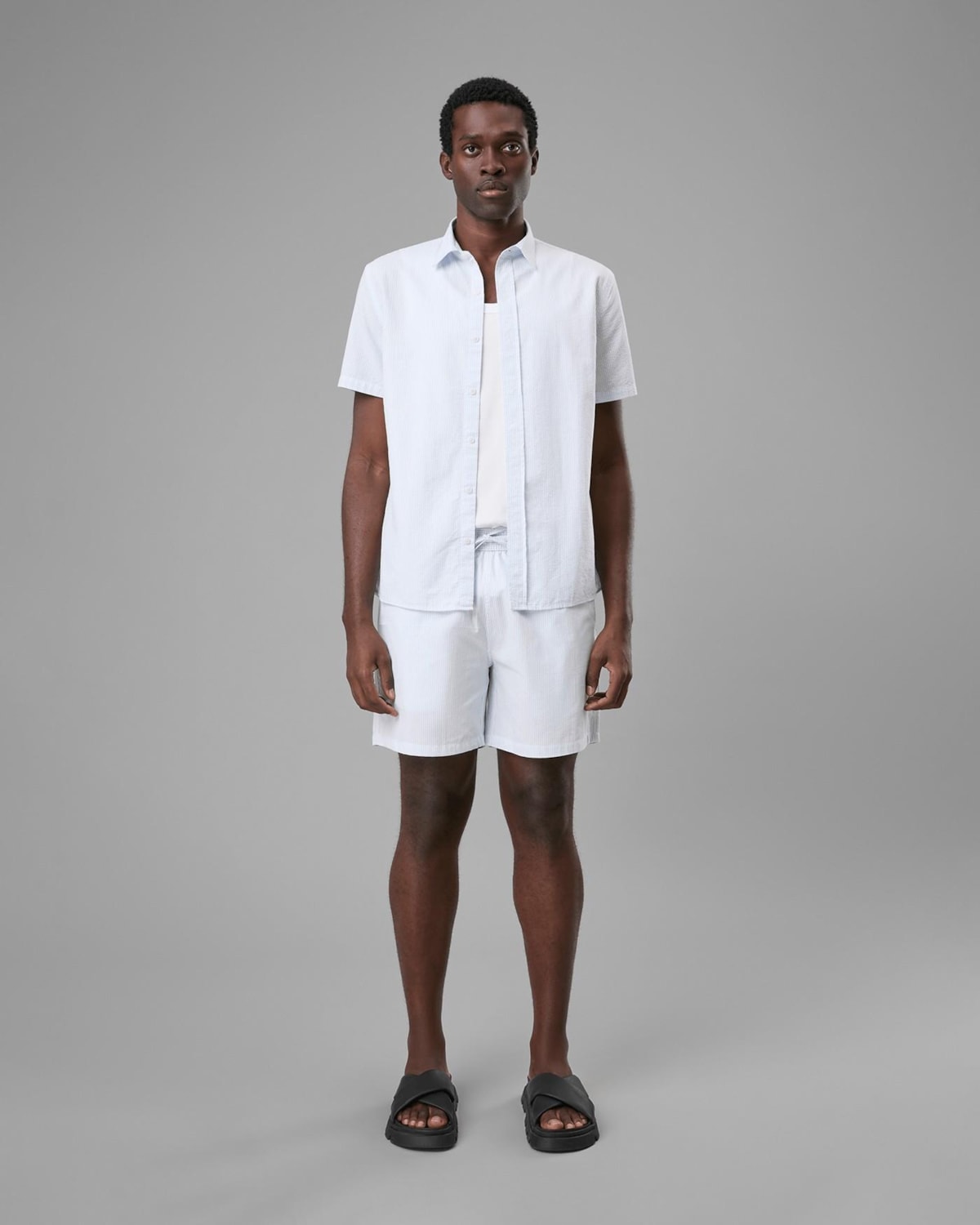 Camisa Ana Ruga Manga Curta
