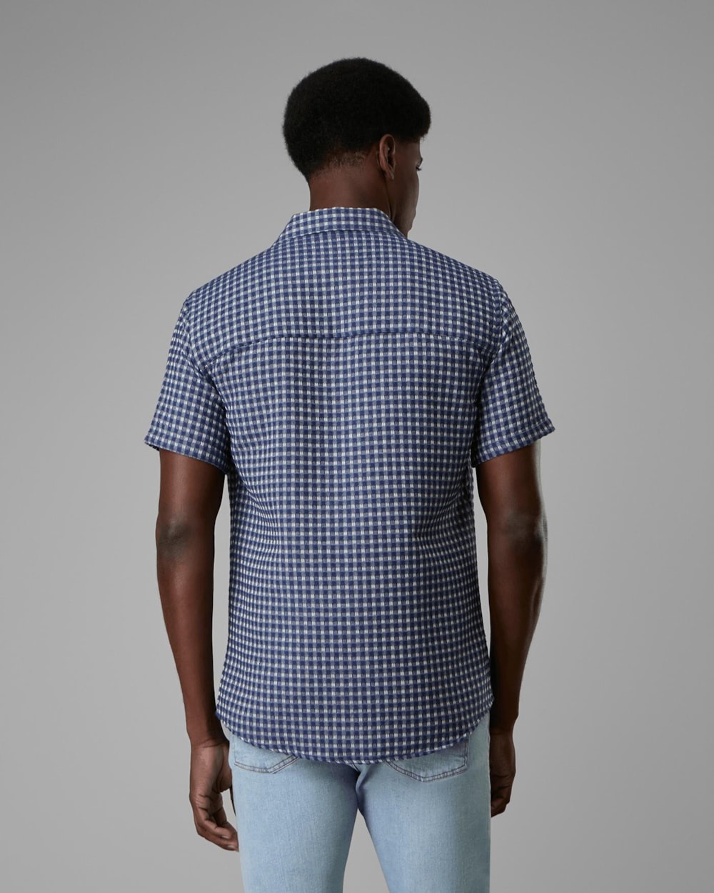 Camisa Camp Collar Algodão Reciclado Xadrez