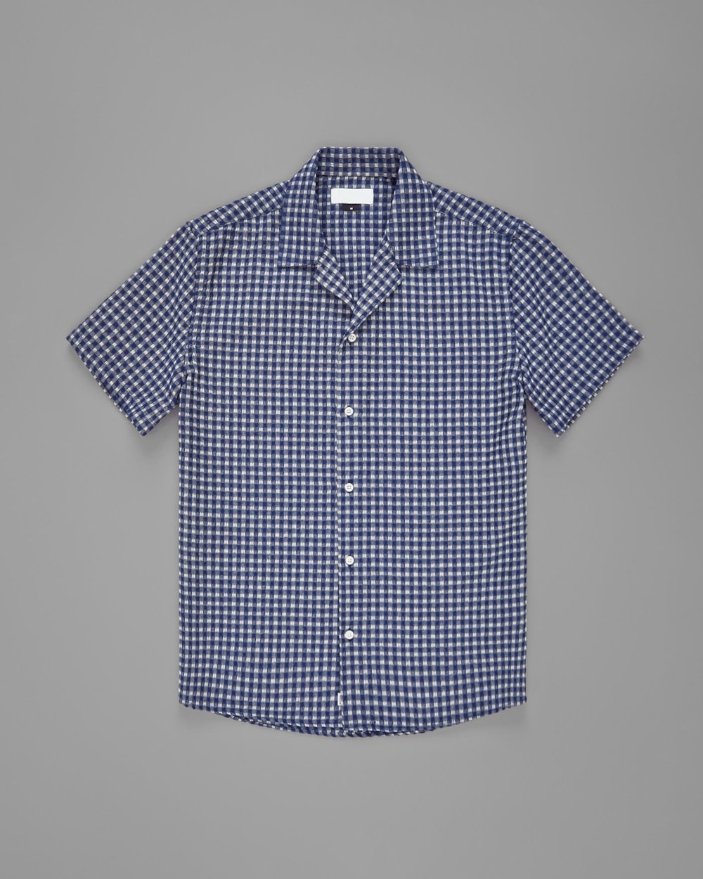 Camisa Camp Collar Algodão Reciclado Xadrez