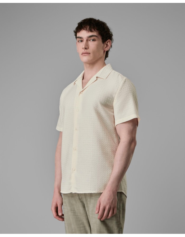 Camisa Camp Collar Algodão Reciclado Xadrez