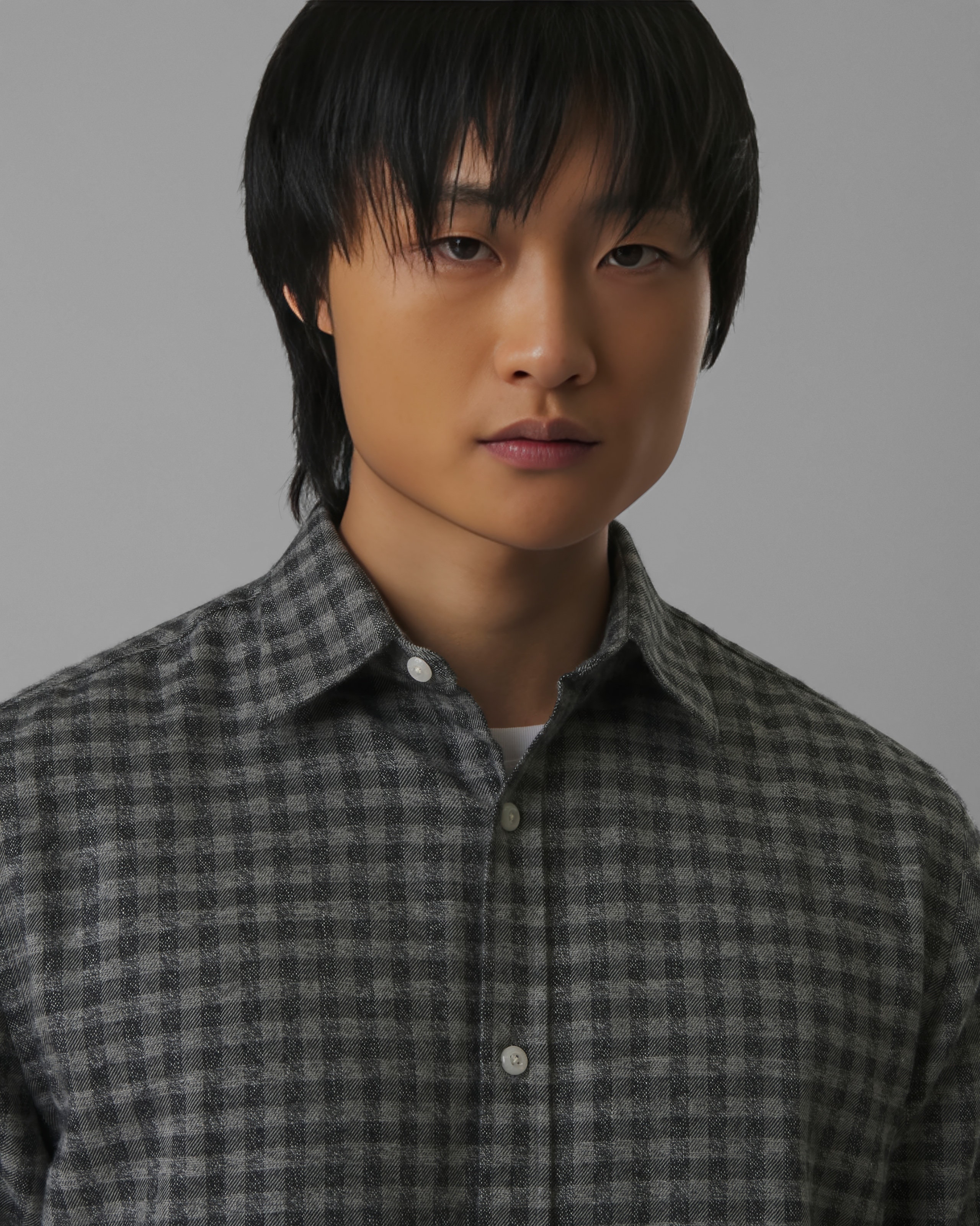 Camisa Flanela Ml Xadrez Cinza