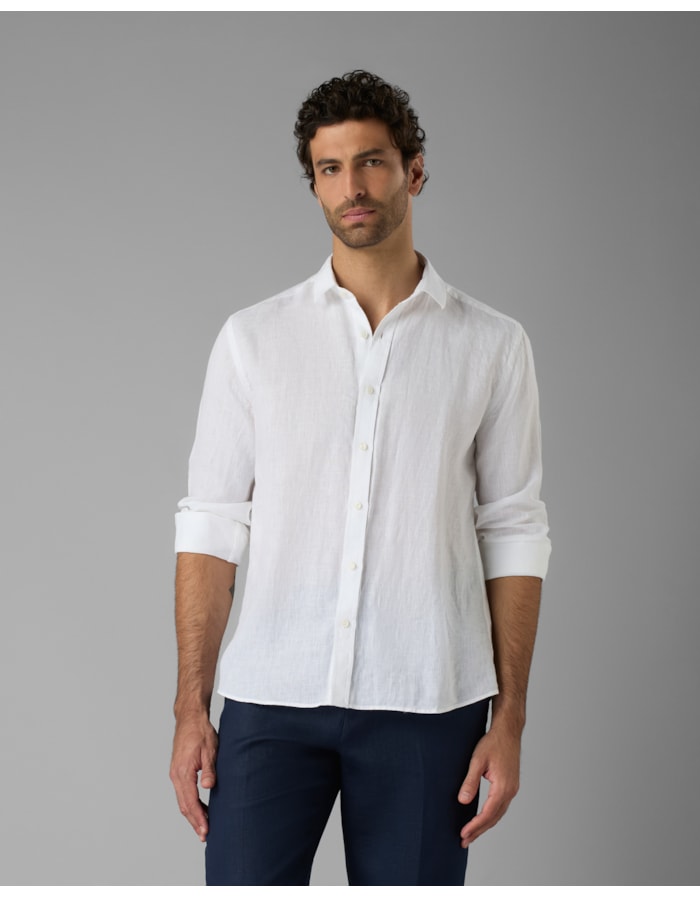 Camisa linho-off white-p