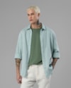 Camisa linho-verde-g