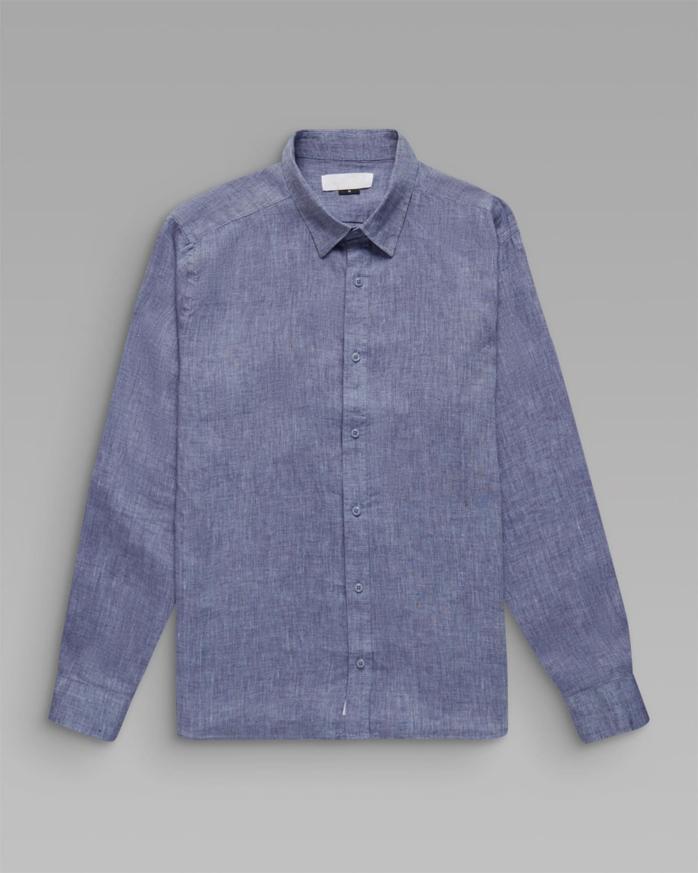 Camisa Linho Azul Mescla