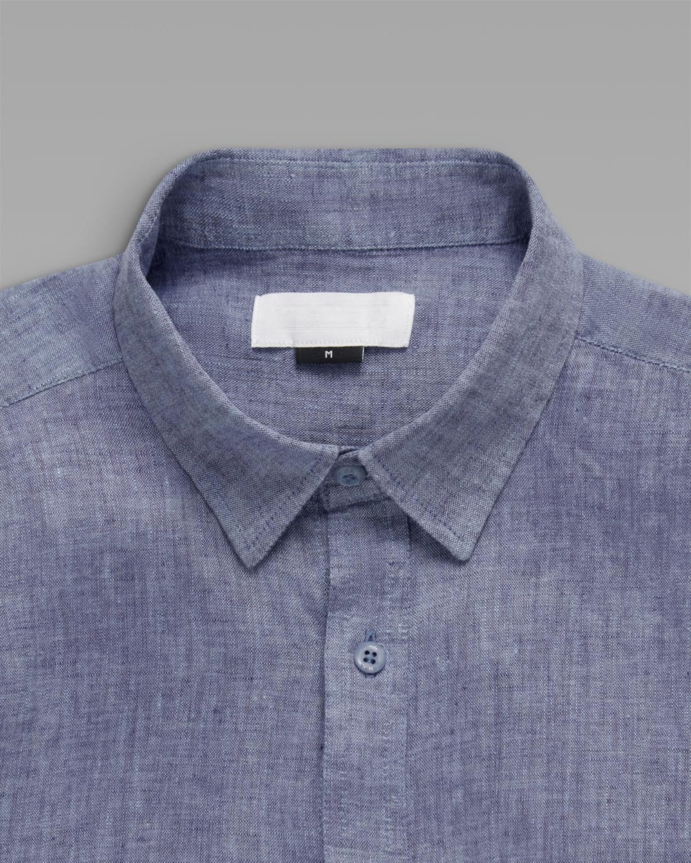 Camisa Linho Azul Mescla