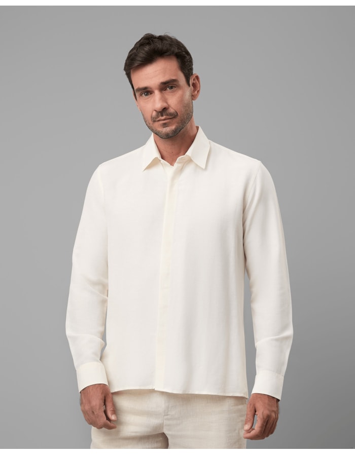Camisa linho com seda-off white-p