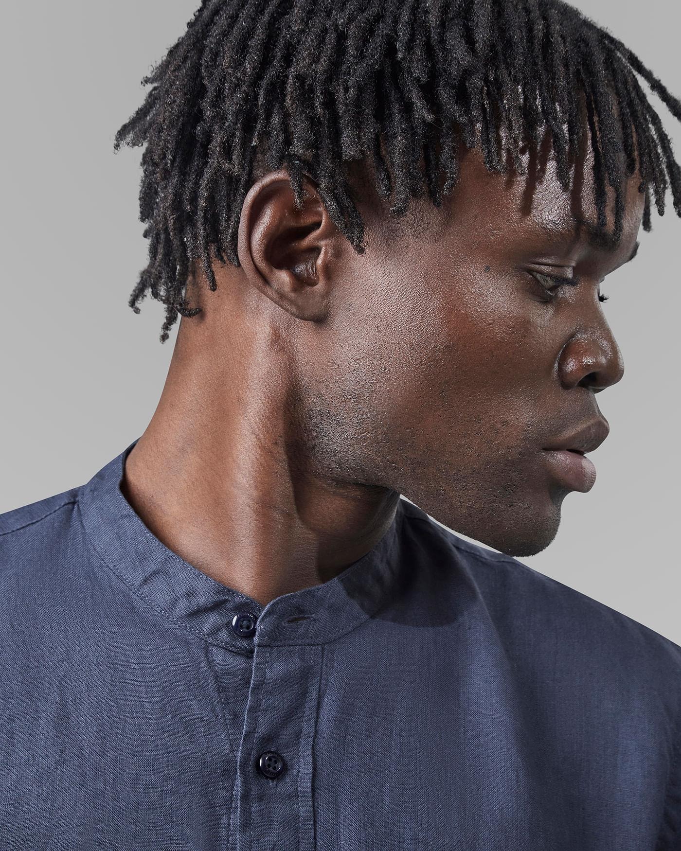 Camisa Linho Gola Padre