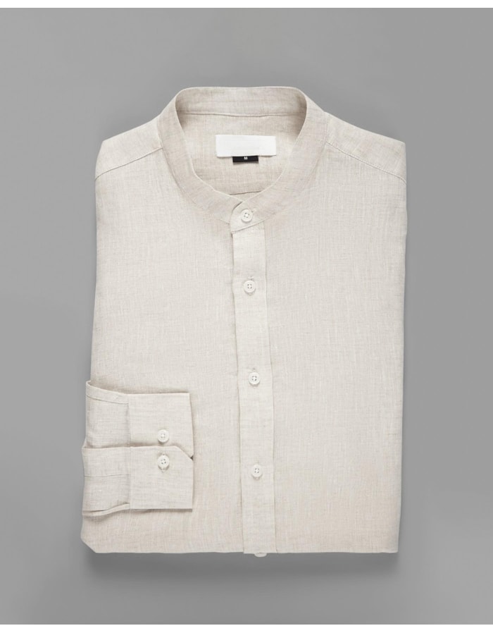 Camisa Linho Gola Padre