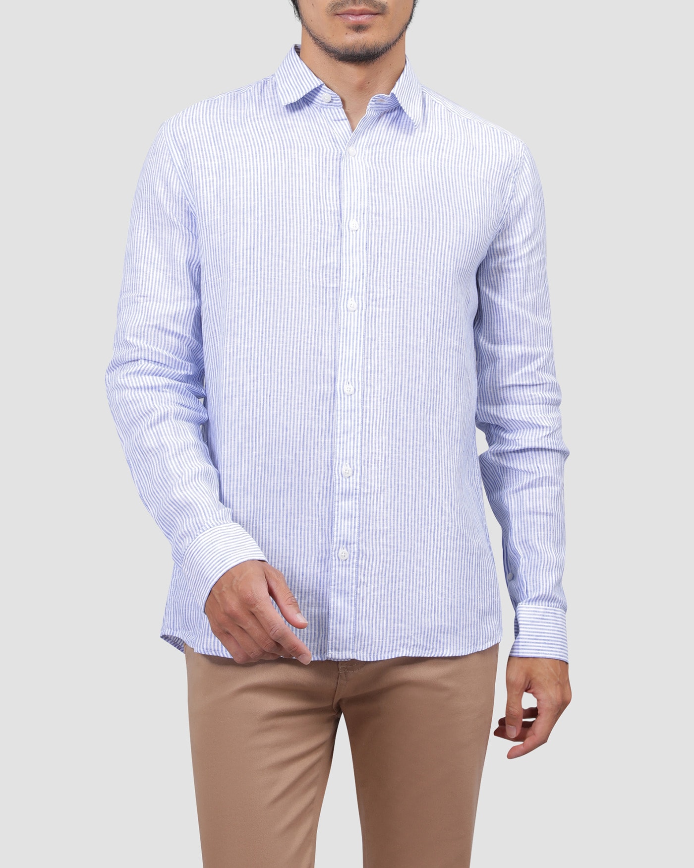 Camisa Linho Listrada