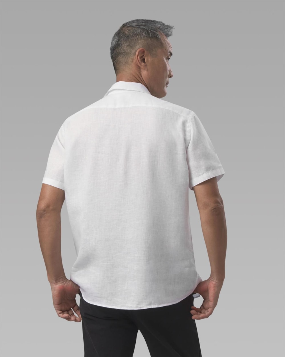 Camisa Linho Manga Curta