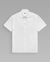 Camisa linho manga curta-off white-g