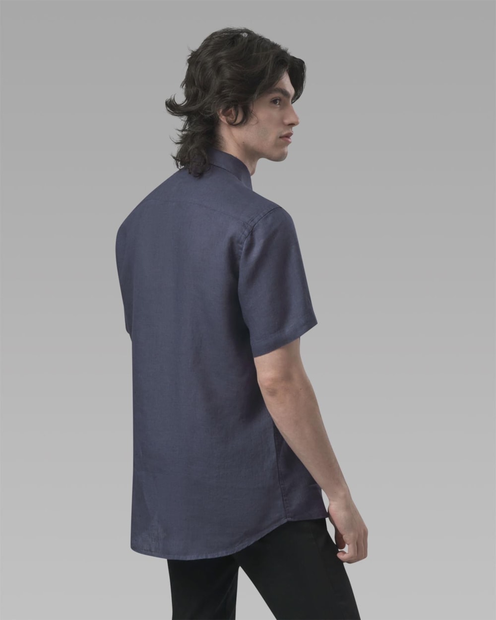 Camisa Linho Manga Curta