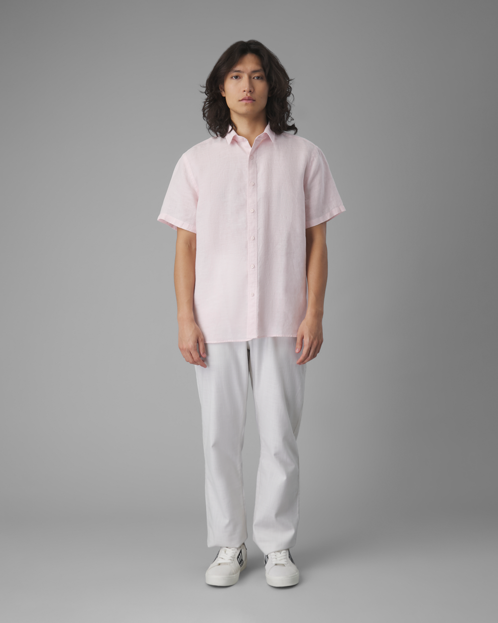 Camisa Linho Manga Curta