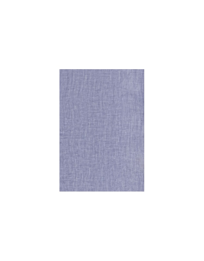 Camisa Linho Manga Curta Azul Mescla